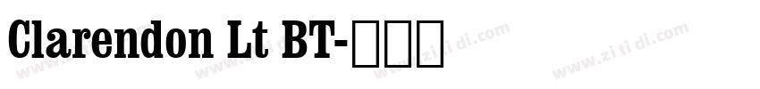 Clarendon Lt BT字体转换